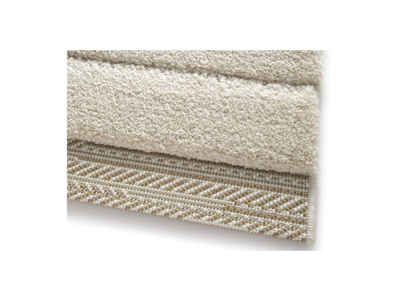 Alfombra Pelo Corto - Lubio - Estampado Gráfico - Beige