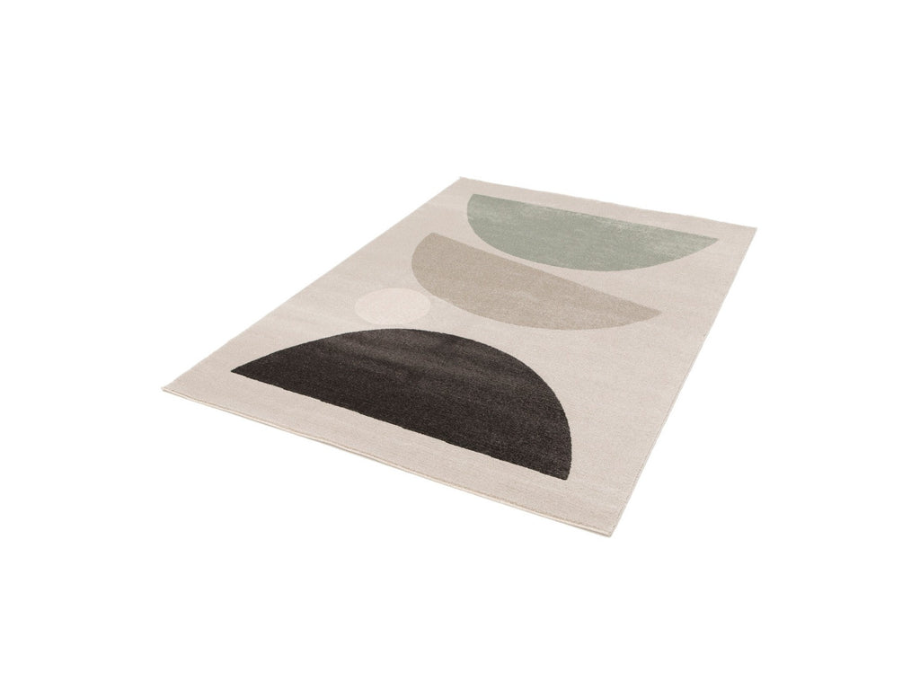 Martine - Low-Pile Rug - Abstract Pattern - Dark Grey
