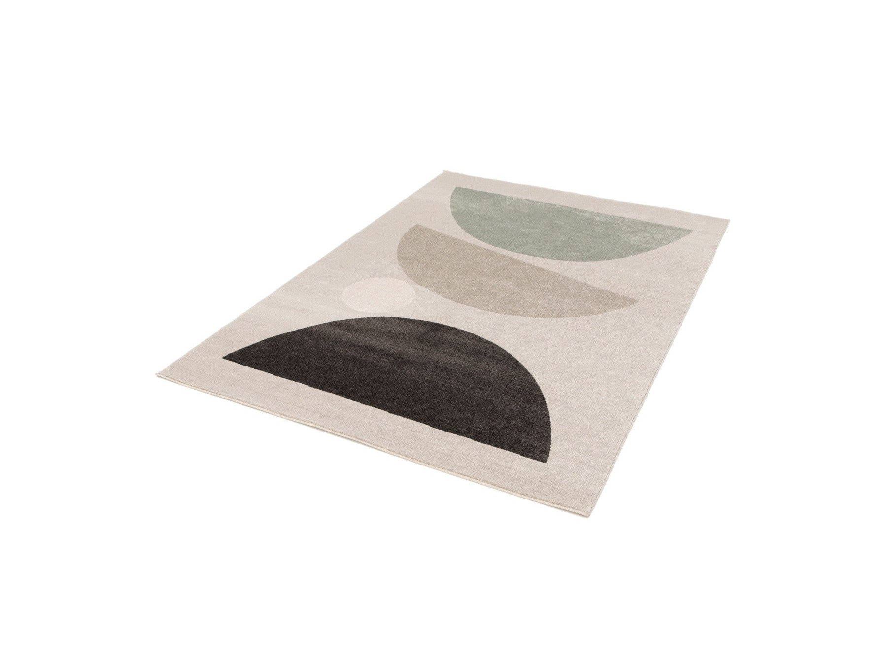 Martine - Low-Pile Rug - Abstract Pattern - Dark Grey