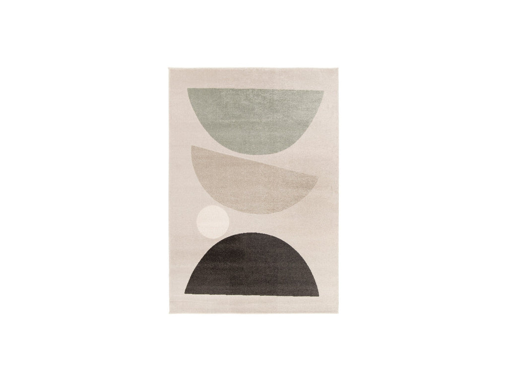 Martine - Low-Pile Rug - Abstract Pattern - Dark Grey