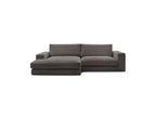 Fixed Corner Sofa - Leonard - Corduroy - Left-hand Corner