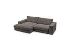 Fixed Corner Sofa - Leonard - Corduroy - Left-hand Corner