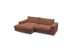 Fixed Corner Sofa - Leonard - Corduroy - Left-hand Corner