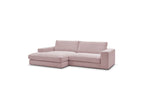 Fixed Corner Sofa - Leonard - Corduroy - Left-hand Corner