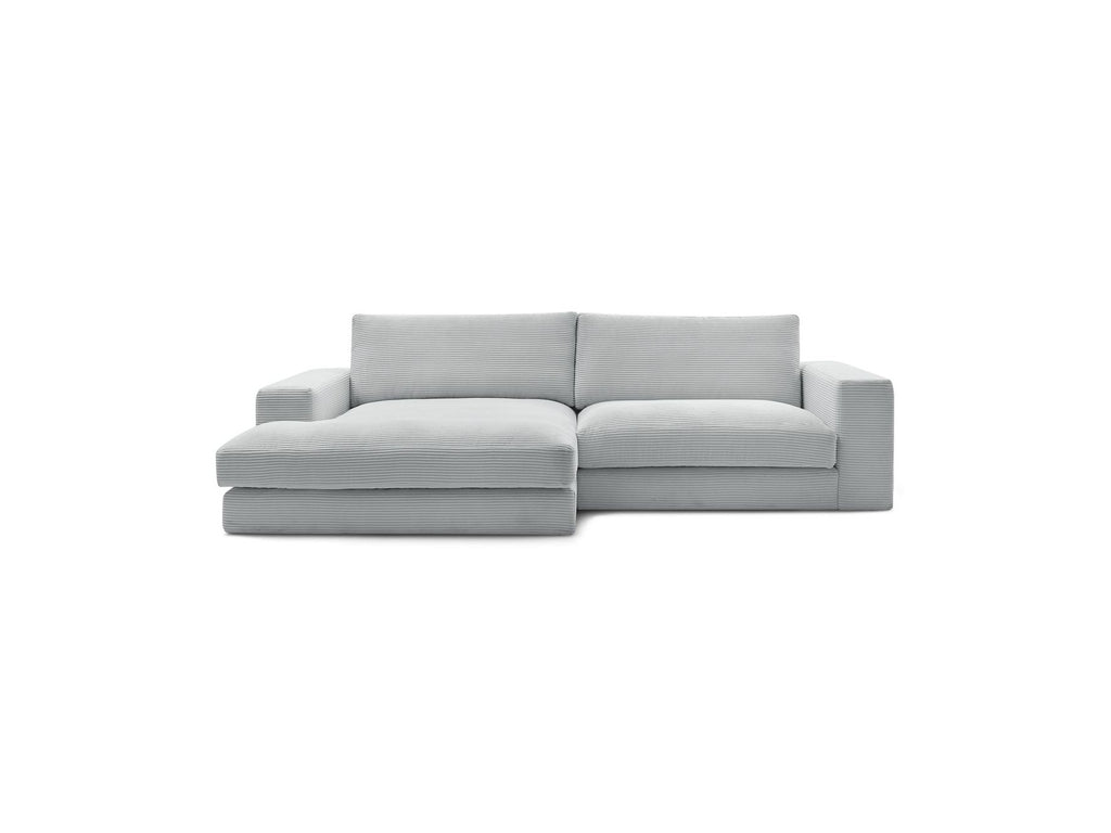 Fixed Corner Sofa - Leonard - Corduroy - Left-hand Corner