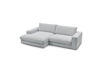 Fixed Corner Sofa - Leonard - Corduroy - Left-hand Corner