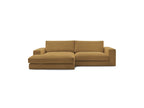 Fixed Corner Sofa - Leonard - Corduroy - Left-hand Corner