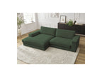 Fixed Corner Sofa - Leonard - Corduroy - Left-hand Corner