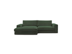 Fixed Corner Sofa - Leonard - Corduroy - Left-hand Corner