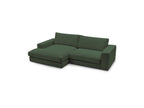 Fixed Corner Sofa - Leonard - Corduroy - Left-hand Corner