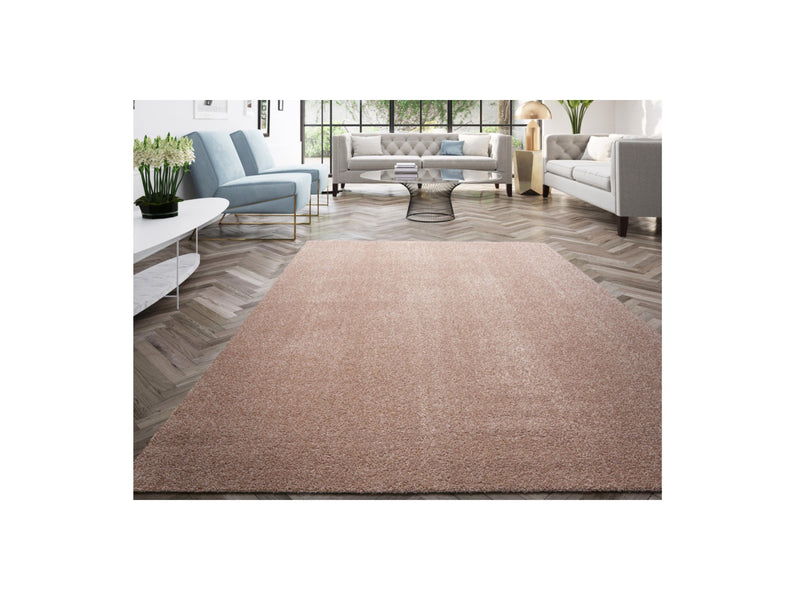 Short Pile Rug - Mireille Plain - Pink