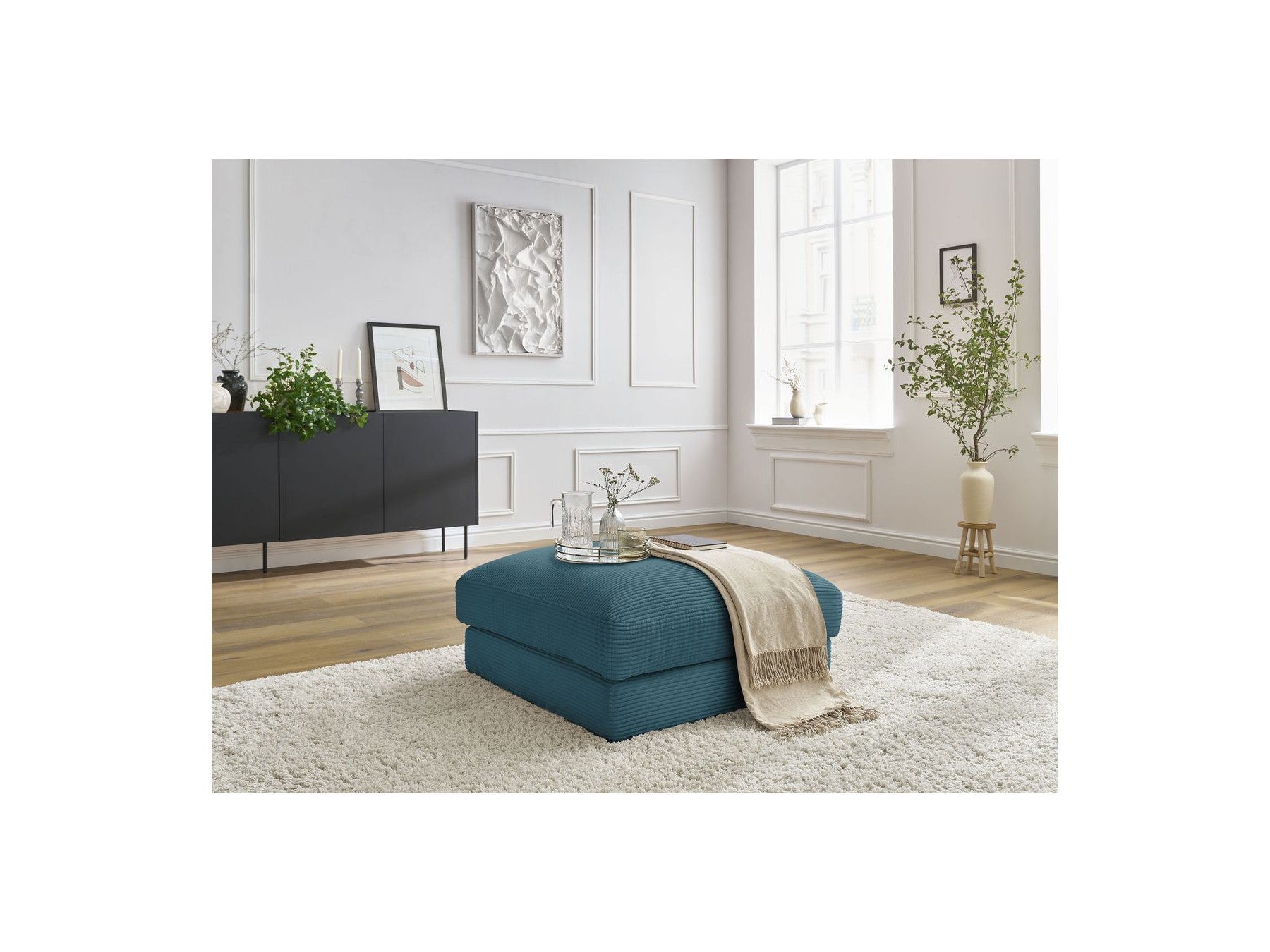 Footstool - Leonard - Corduroy