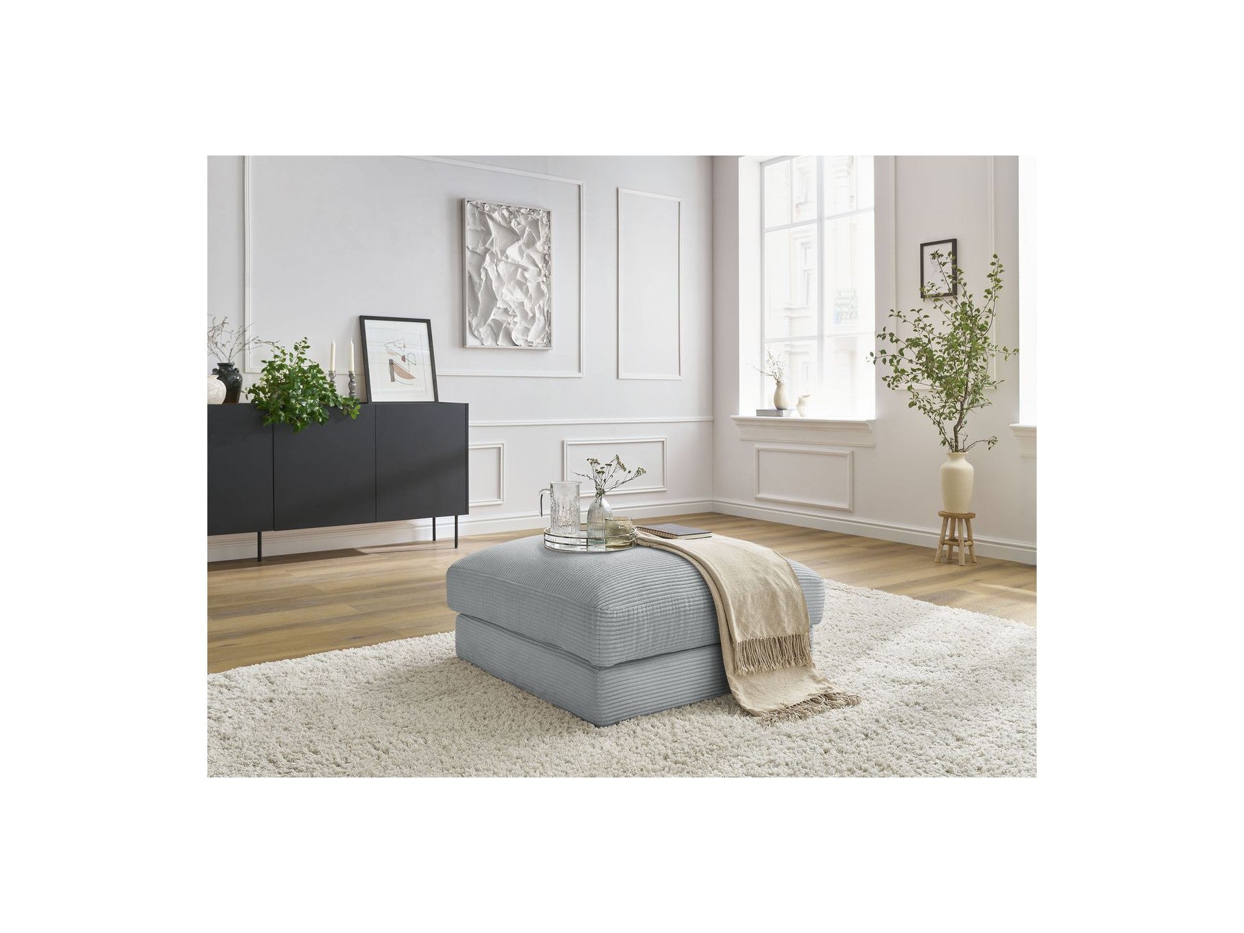 Footstool - Leonard - Corduroy