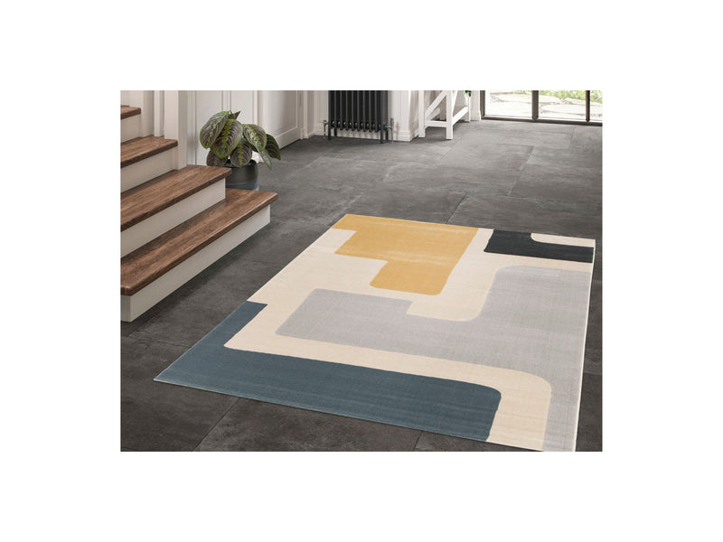 Tapis Poils Ras Monique Motif Abstrait