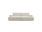 Fixed Straight 4-Seater Deep-Seat Sofa - Leonard - Corduroy