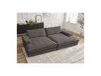 Fixed Straight 4-Seater Deep-Seat Sofa - Leonard - Corduroy