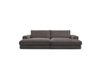 Fixed Straight 4-Seater Deep-Seat Sofa - Leonard - Corduroy