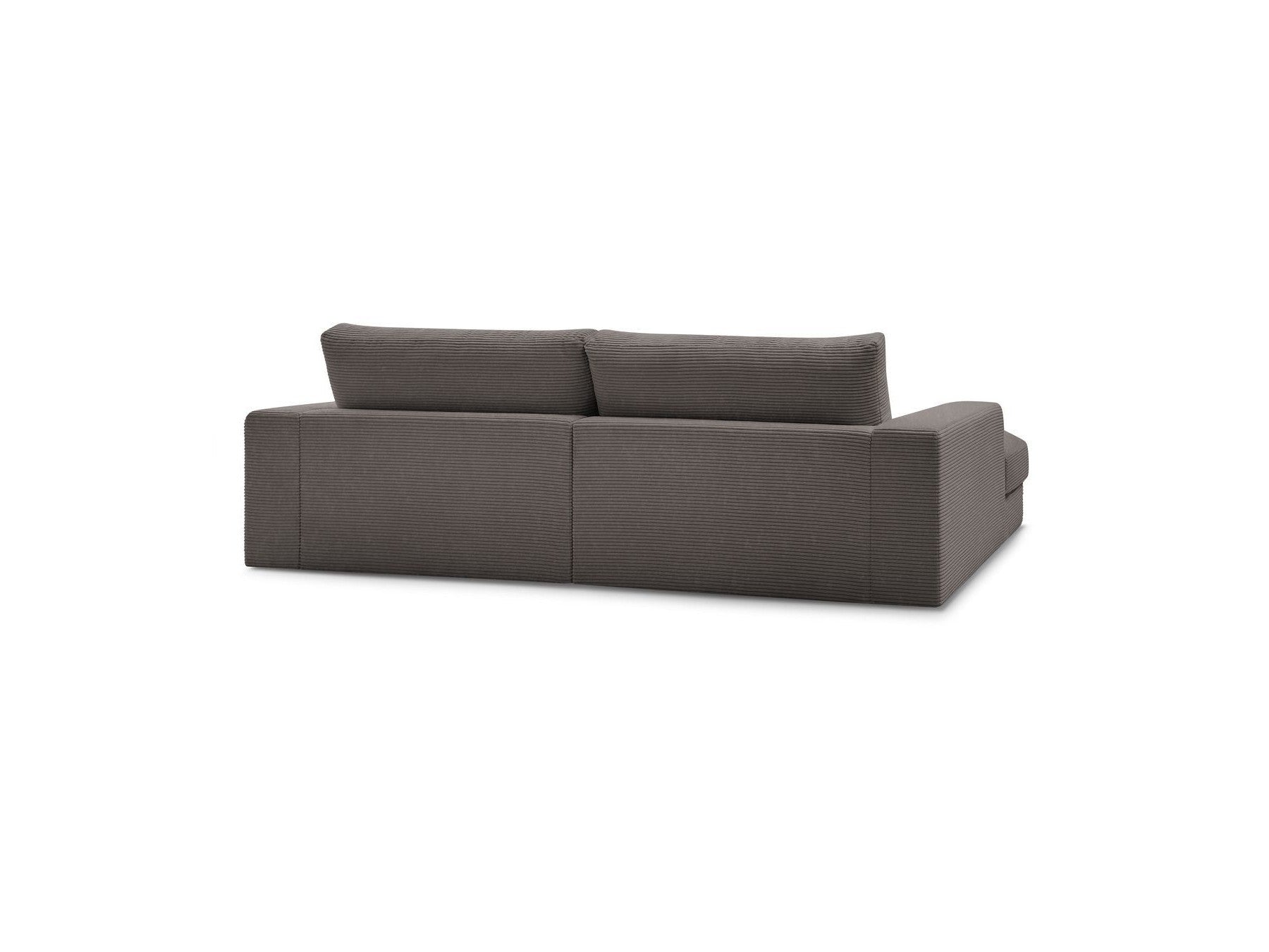Fixed Straight 4-Seater Deep-Seat Sofa - Leonard - Corduroy