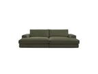 Fixed Straight 4-Seater Deep-Seat Sofa - Leonard - Corduroy