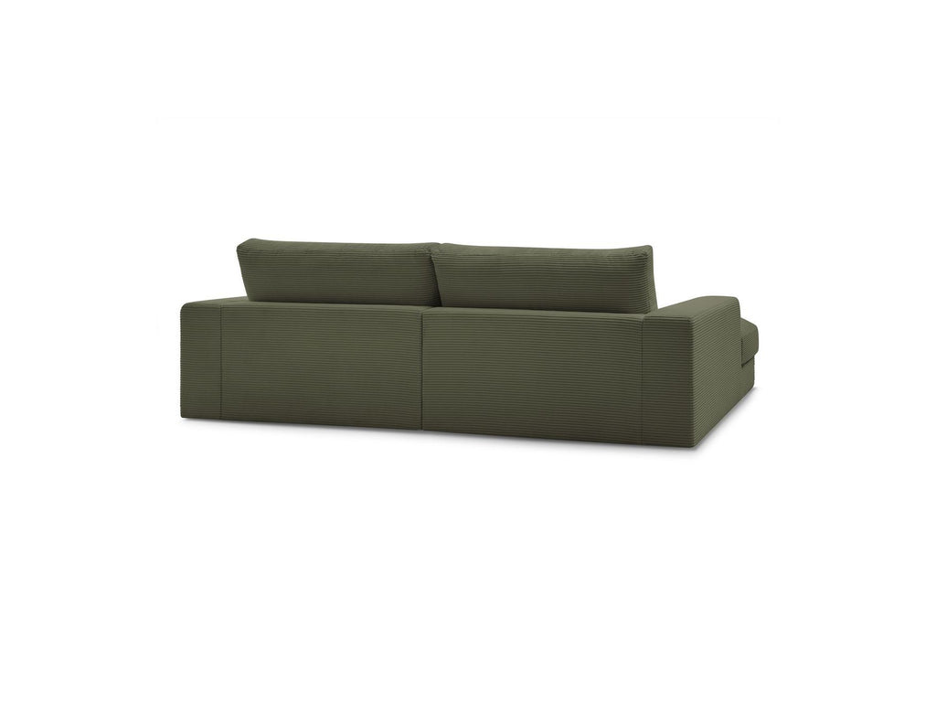 Fixed Straight 4-Seater Deep-Seat Sofa - Leonard - Corduroy