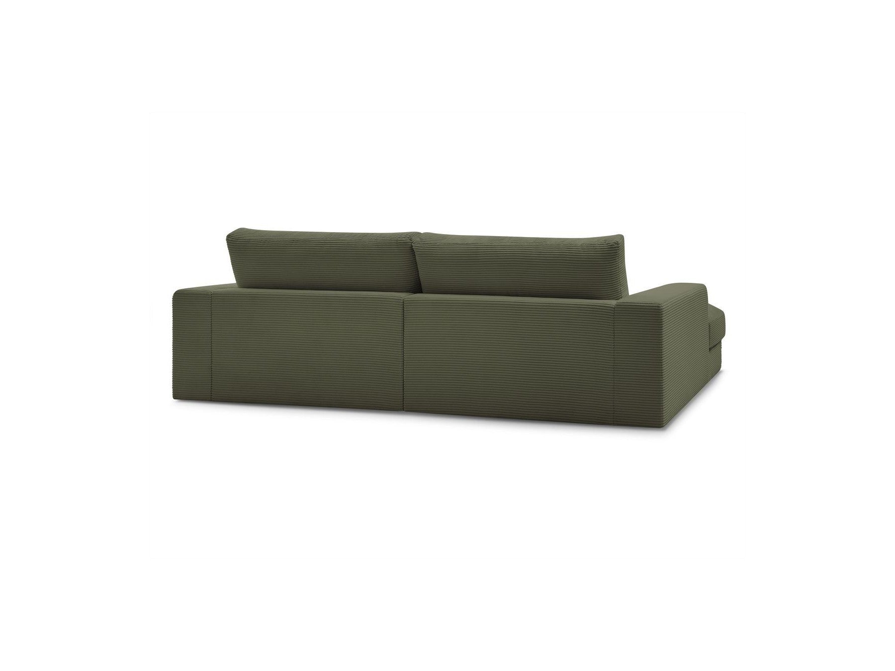 Fixed Straight 4-Seater Deep-Seat Sofa - Leonard - Corduroy