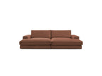 Fixed Straight 4-Seater Deep-Seat Sofa - Leonard - Corduroy