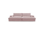 Fixed Straight 4-Seater Deep-Seat Sofa - Leonard - Corduroy