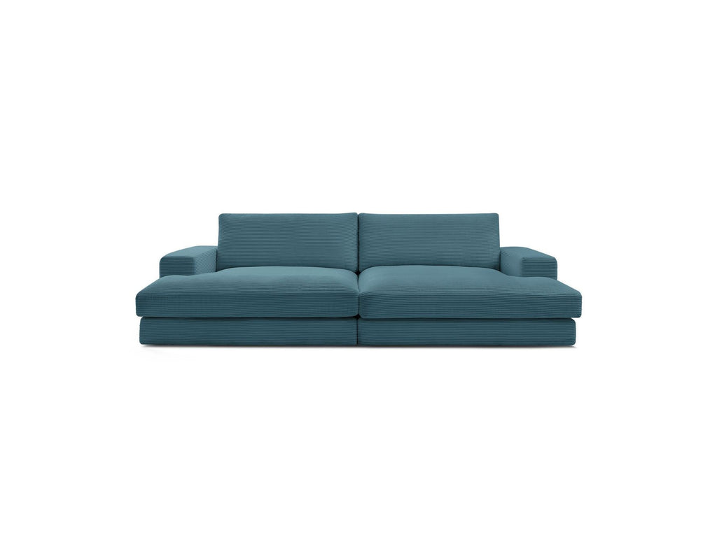 Fixed Straight 4-Seater Deep-Seat Sofa - Leonard - Corduroy