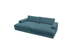 Fixed Straight 4-Seater Deep-Seat Sofa - Leonard - Corduroy