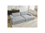 Fixed Straight 4-Seater Deep-Seat Sofa - Leonard - Corduroy