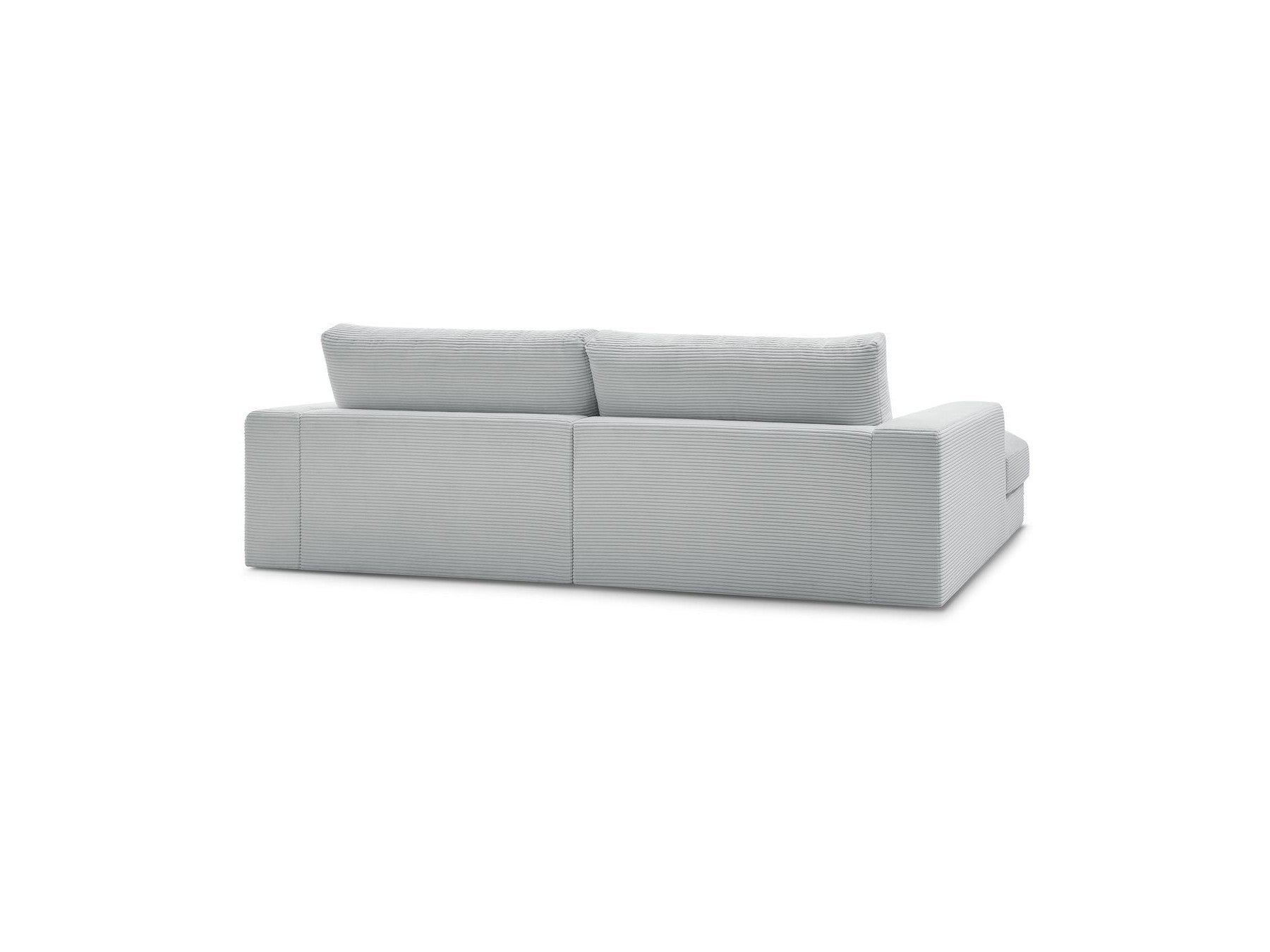Fixed Straight 4-Seater Deep-Seat Sofa - Leonard - Corduroy