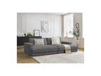 Fixed Straight 4-Seater Deep-Seat Sofa - Leonard - Corduroy