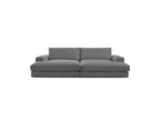Fixed Straight 4-Seater Deep-Seat Sofa - Leonard - Corduroy