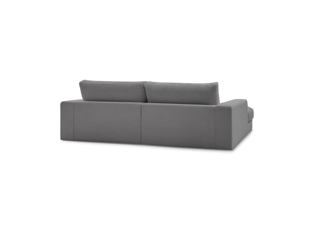 Fixed Straight 4-Seater Deep-Seat Sofa - Leonard - Corduroy