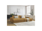 Fixed Straight 4-Seater Deep-Seat Sofa - Leonard - Corduroy