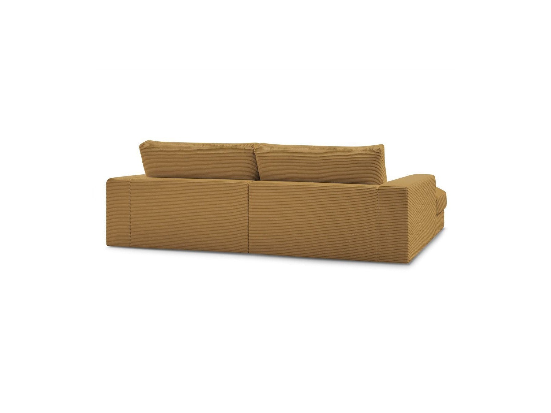 Fixed Straight 4-Seater Deep-Seat Sofa - Leonard - Corduroy