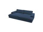 Fixed Straight 4-Seater Deep-Seat Sofa - Leonard - Corduroy