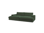 Fixed Straight 4-Seater Deep-Seat Sofa - Leonard - Corduroy