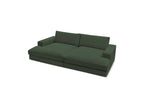 Fixed Straight 4-Seater Deep-Seat Sofa - Leonard - Corduroy