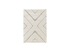 Rachida - Tapis Poils Ras - Motif Graphique - Beige