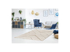 Rachida - Tapis Poils Ras - Motif Graphique - Beige