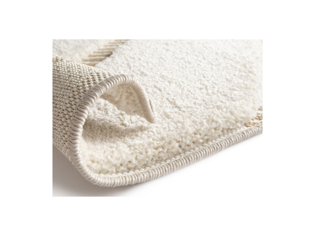 Rachida - Tapis Poils Ras - Motif Graphique - Beige