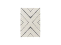 Tapis Poils Ras - Rachida - Motif Graphique - Gris Clair