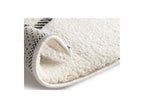 Tapis Poils Ras - Rachida - Motif Graphique - Gris Clair