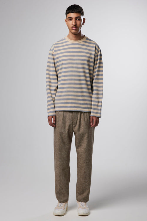 Sweater - Tim Crew Neck 3449 - Blue Stripe