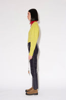 IGGY VINYL NAVY TROUSERS