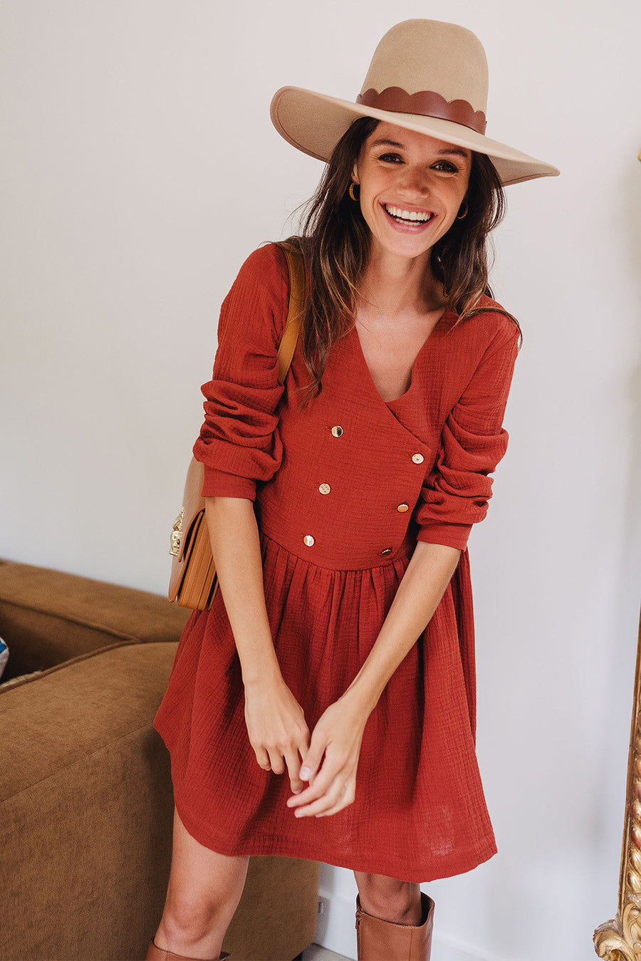 Jade Garnet Cotton Dress
