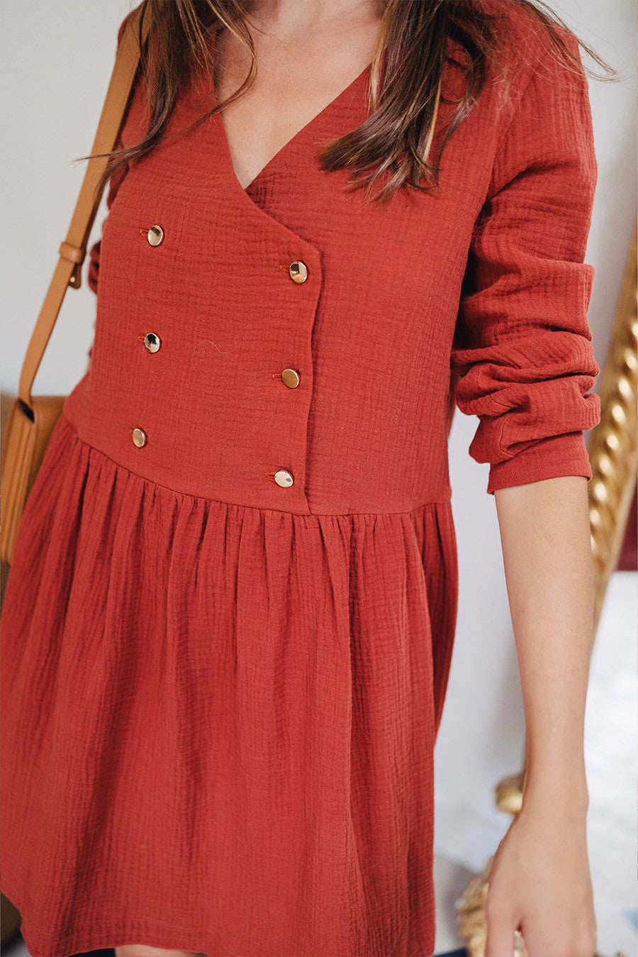 Jade Garnet Cotton Dress