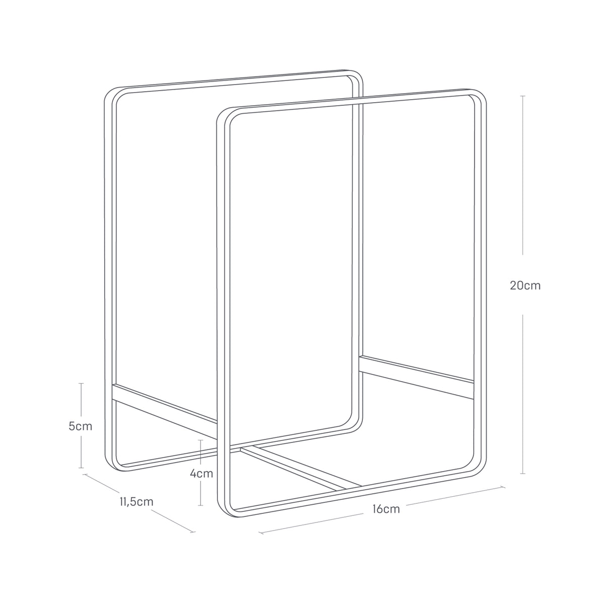 Organizador de Platos Tower - Blanco
