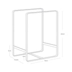 Organisateur De Plats Tower - Blanc